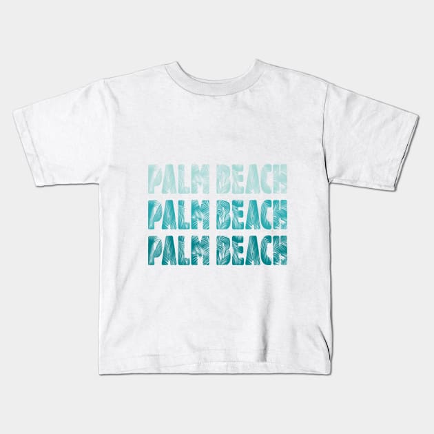 Palm Beach, Florida Kids T-Shirt by RomArte